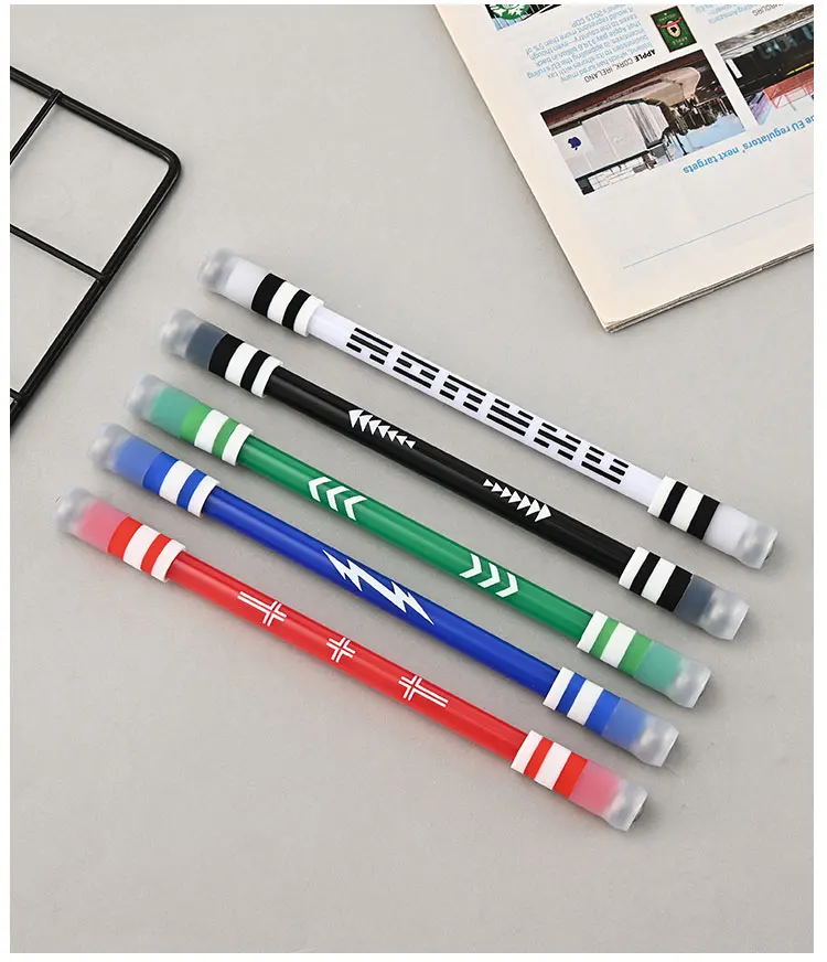 
Manufacturer Wholesale Fall Resistant Glow Spin Convey Transfer Turn Pen 