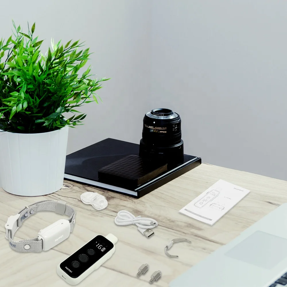 Amazon  Hot Latest Remotely Control No Bark Collar Electric Shock Vibrator No Anti Bark Dog Collar Waterproof Obedient Durable