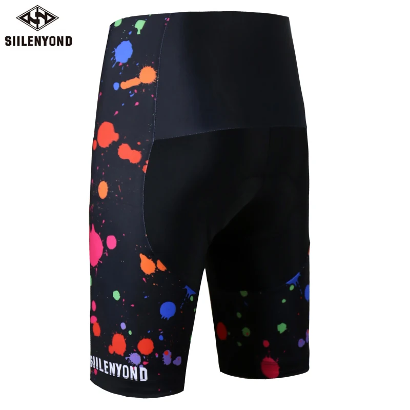 
Women Shiny Polyester Sexy Hot 18 Girls Compression Bike Padded Shorts Mountain Cycling Bib Trouser Riding Pants 
