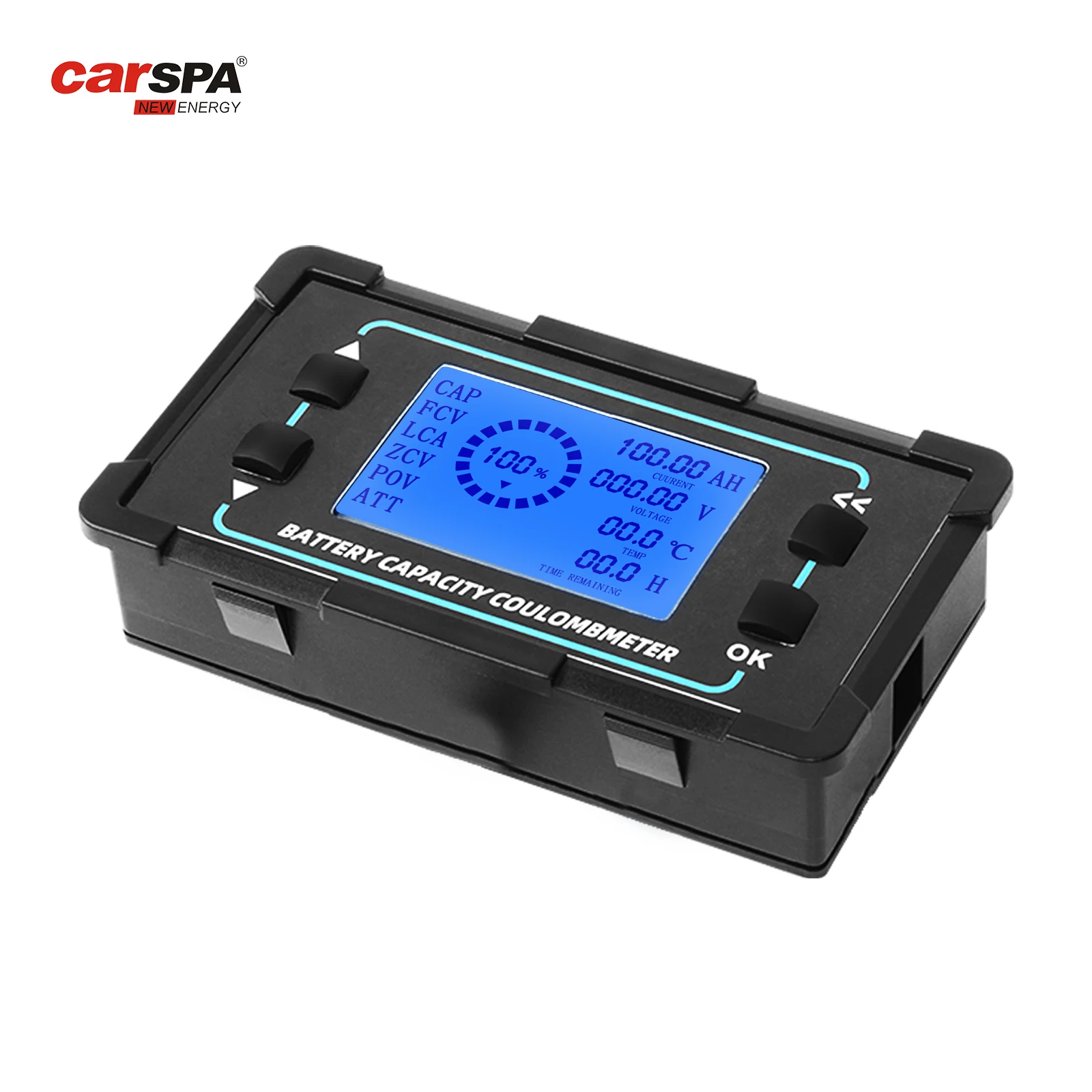 Carspa портативный аккумулятор для контроля уровня сахара в крови с шунт 500A автомобильный монитор аккумуляторной батареи RV 8V-120V функцией