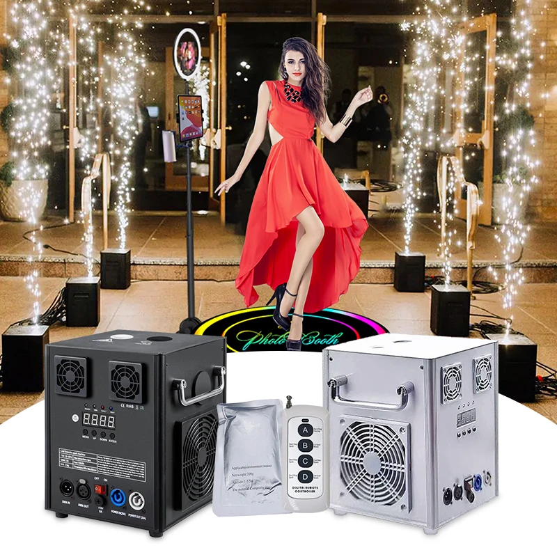 New design aluminum body cold spark machine 600w wedding party cold spark machine for events