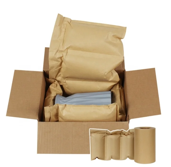 Biodegradable Eco-Friendly Inflatable Cushion Packaging Paper Air Pillows Paper Cushion Packaging Void Paper Air Pillow