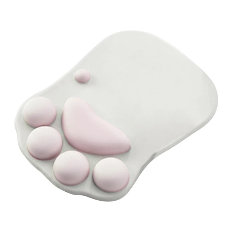 Oem Odm Cartoon Mouse Pad Keyboard Wrist Cushion Soft Silicone Cute Sublimation Black Cat Paw Mouse Pad Ergonomic