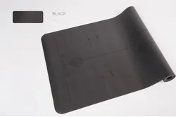 Коврик для йоги из натуральной резины, коврик для йоги из искусственной кожи, Противоскользящий коврик для йоги из искусственной кожи