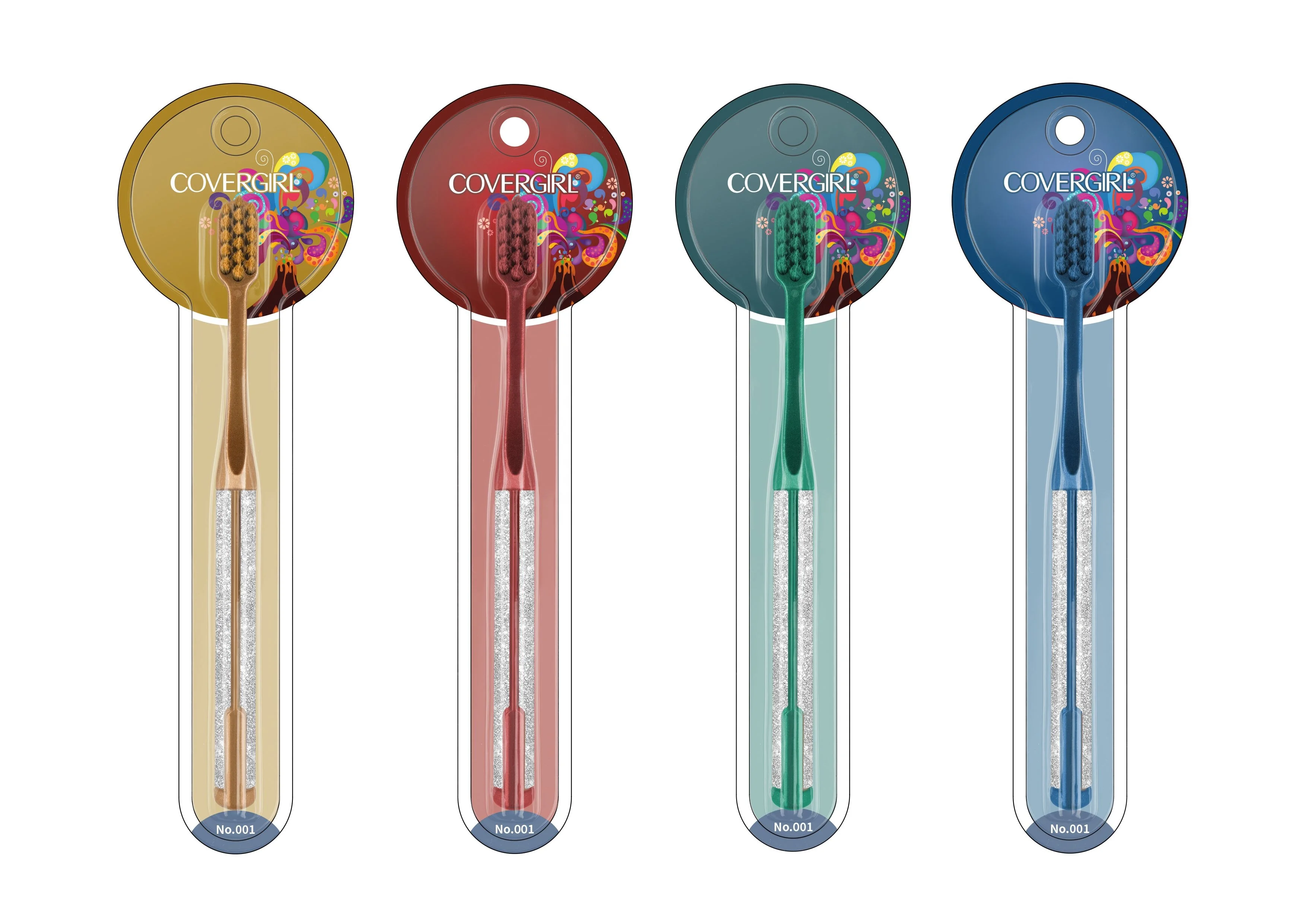 OEM oral care dental soft bristle Star dazzle colour COVERGIRL tooth brush eco friendly
