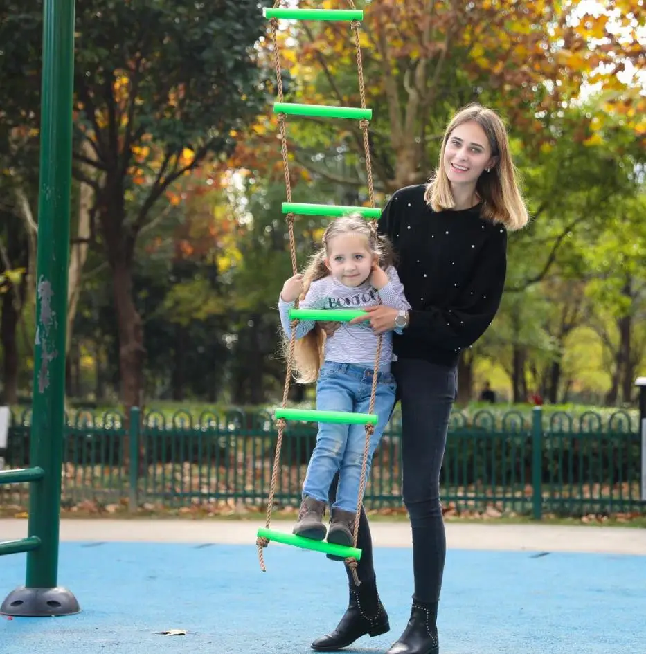 children patio amusement park plastic climbing rope ladder for kids