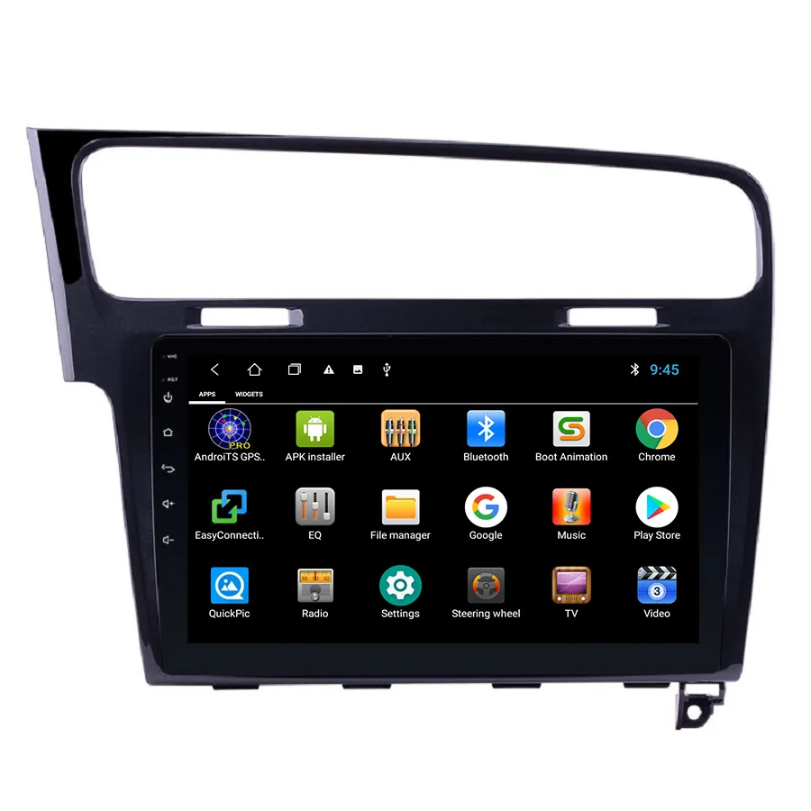 Car Stereo IPS FM 1Din Car Radio For VW Volkswagen Golf 7 2013 2014 2015 2016 2017 Silver Dark Grey GPS