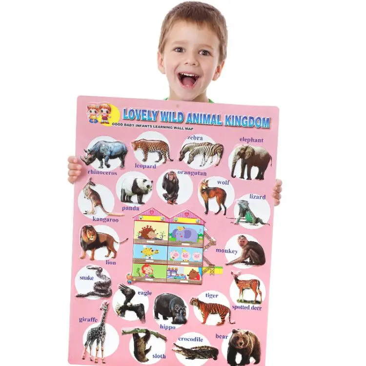 2021 Konle Custom digital printing kids educational posters in stock