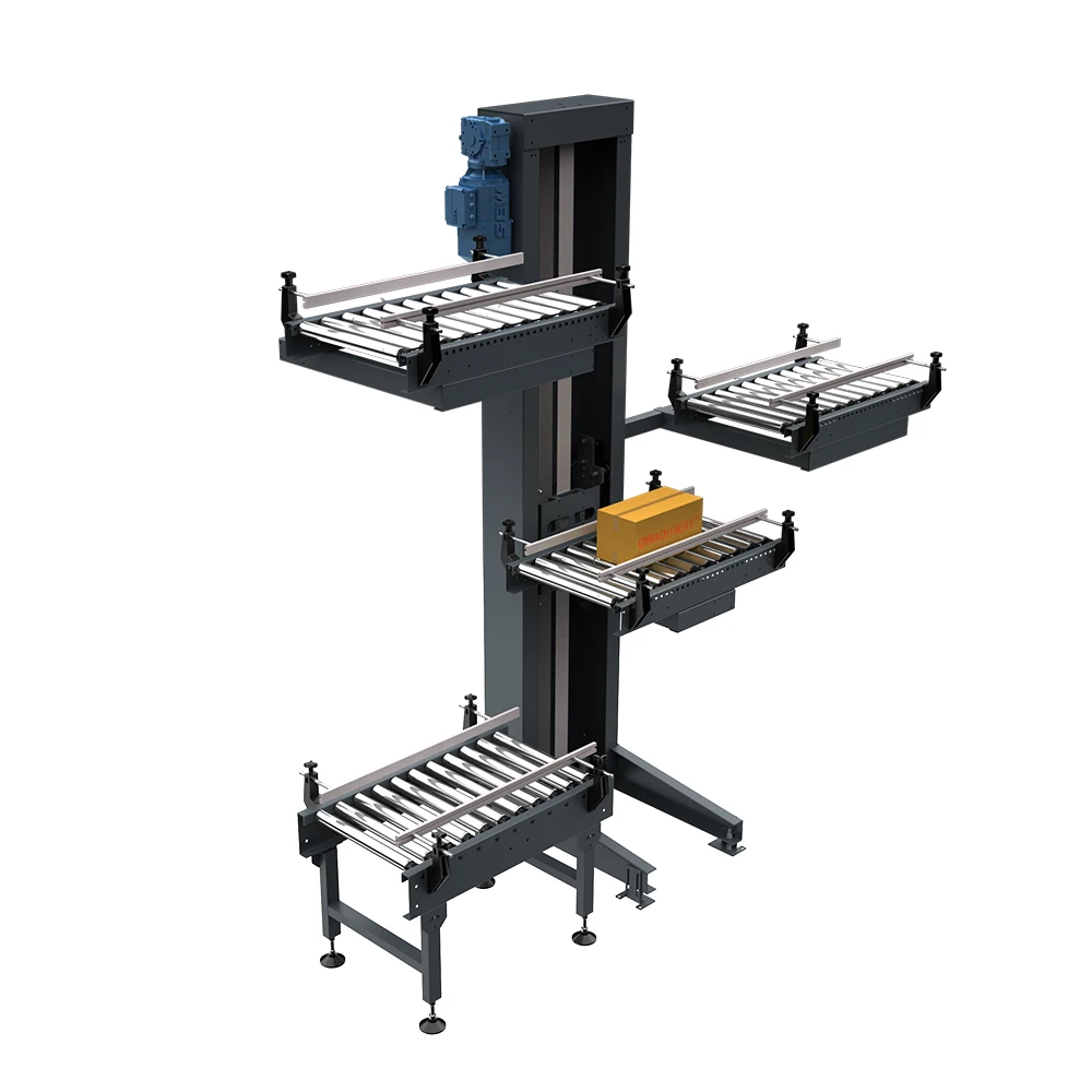 Вертикальный трансферный подъемник поршневого типа, транспортирующий различные направления