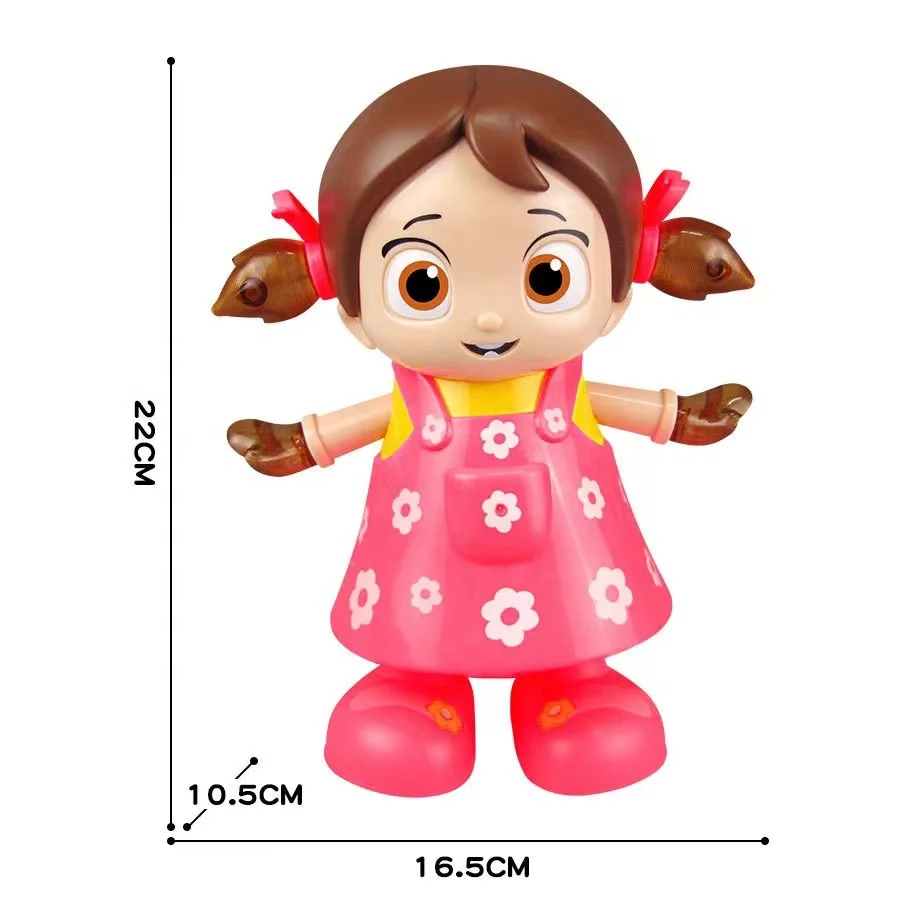 Electric Music Light Swing Dance Girl Fashion Dancing Doll For Kids