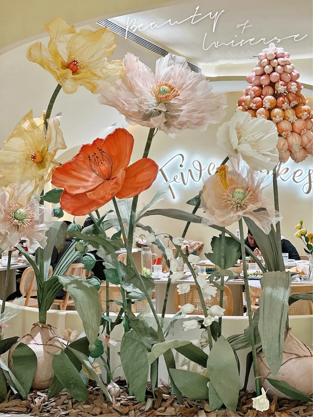 W-188 Wedding decoration long stem artificial flowers Party decoration Wall Backdrop giant fabric standing paper flowers