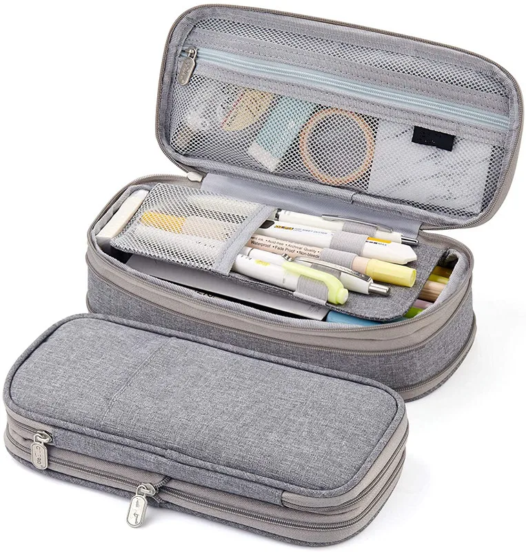 Big Capacity Pencil Case Custom Office College School Large Storage High Bag Pouch Holder Box Organizer