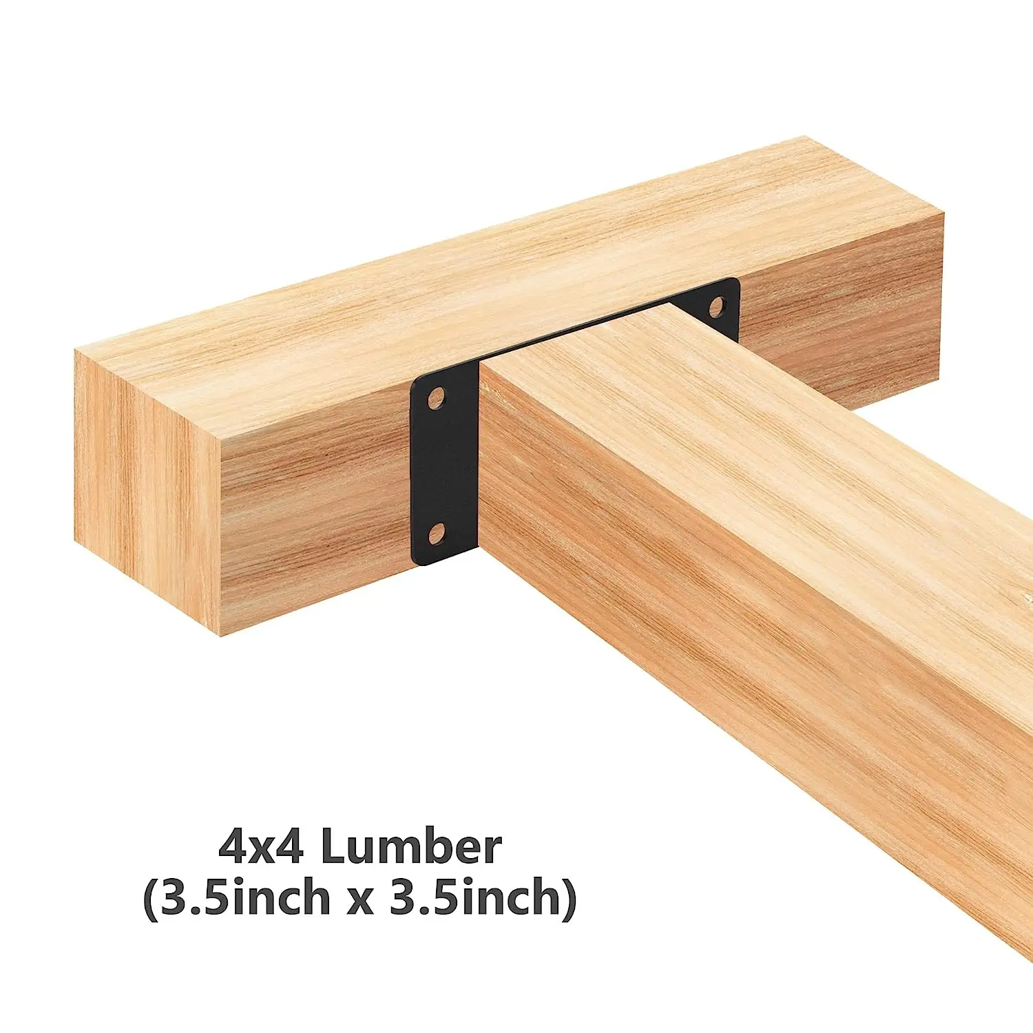 Стальная пластина для крепления деревянных перил 2x4 4x4