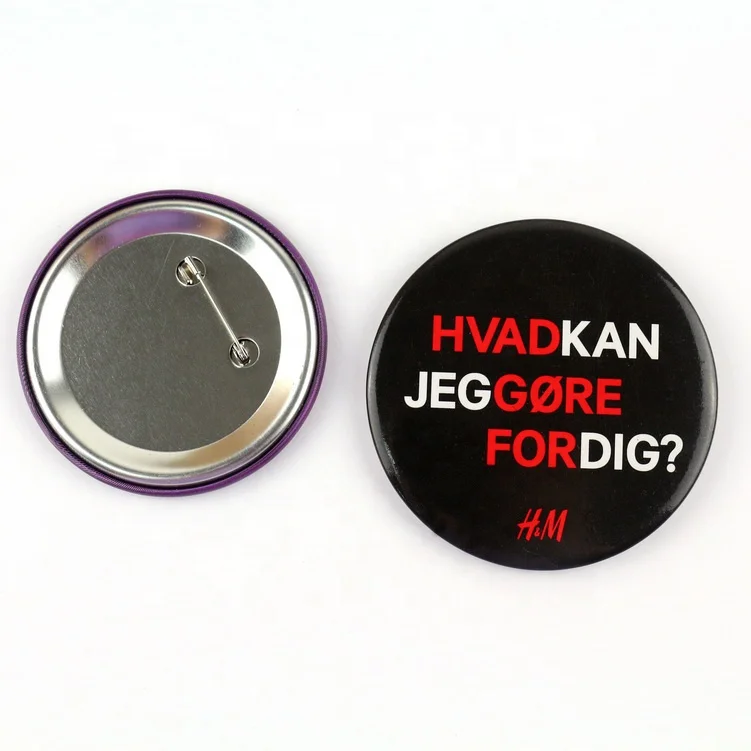 China factory to wholesale hot promotion gifts round shape badge 25-75mm logo custom 58mm tin badges