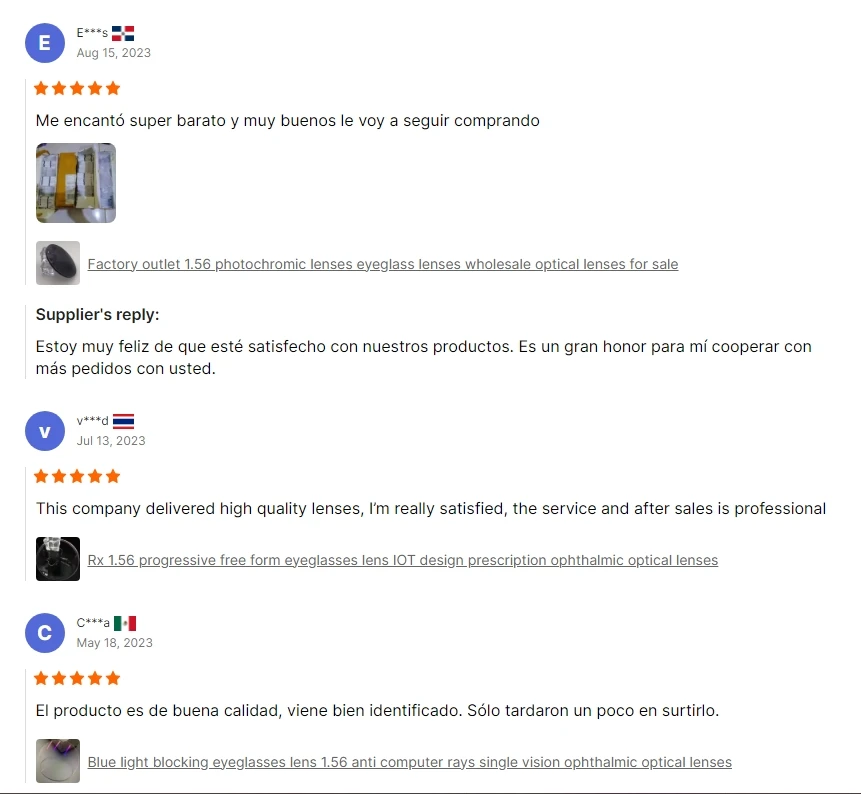 China popular and cheap finished 1.61 single vision lens eyeglass lens optical lens