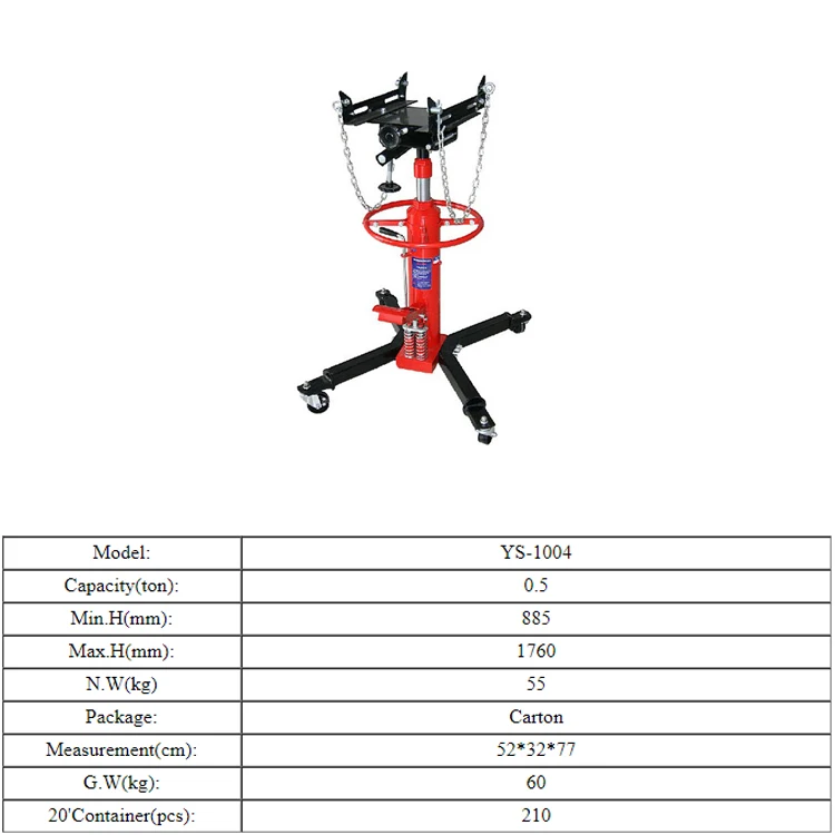 Высококачественный небольшой гидравлический домкрат 0,5 T с высоким подъемом