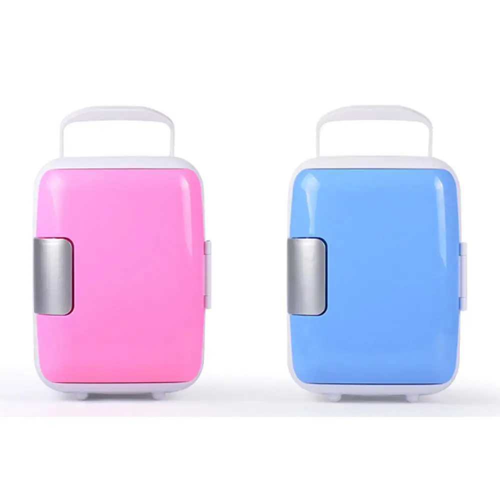 
Mini Fridge Portable Compact Refrigerator Electric Cooler and Warmer 4L 7 Can for Car Boat Self-driving Camping Outdoor 