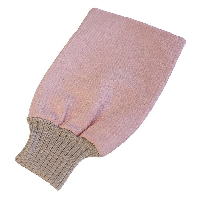 Bath Glove Exfoliating Mitt Shower Scrub Gloves Body Facial Massage Mitt Custom Logo Sponge Glove
