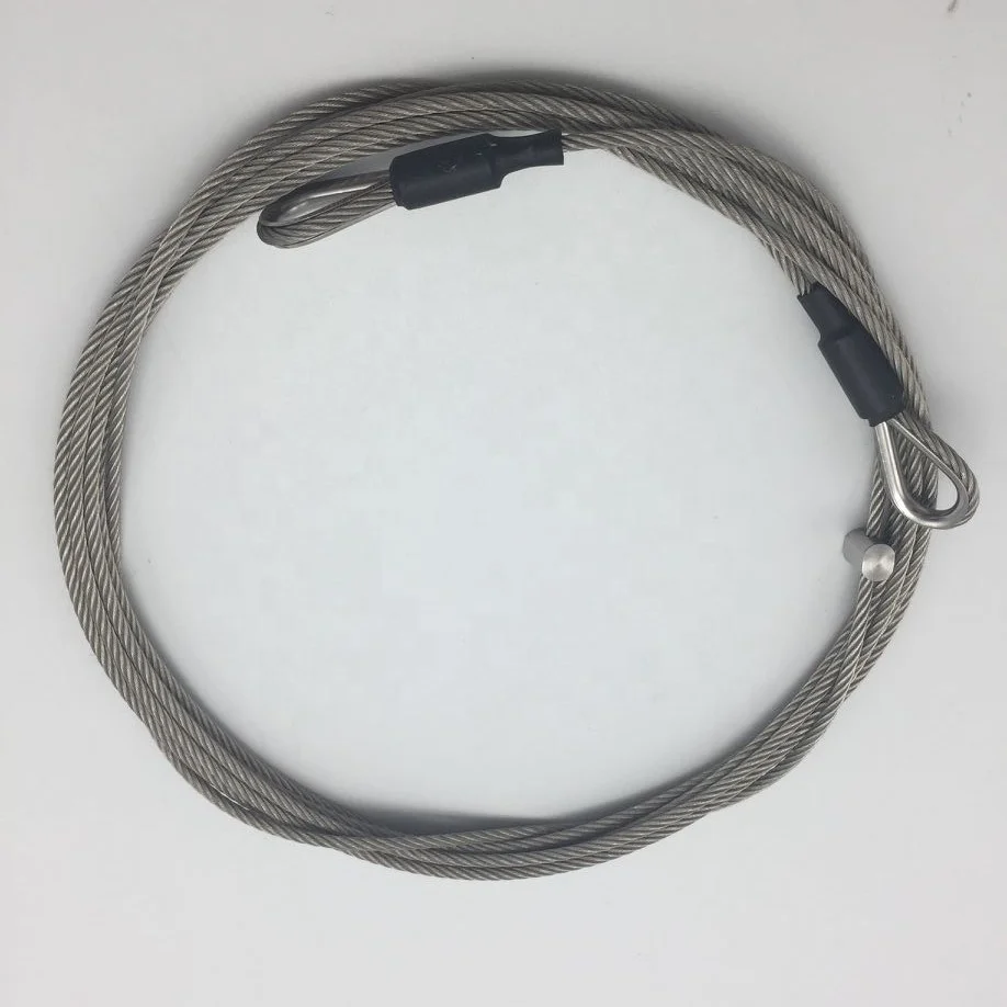steel wire rope Anti Corrosion 1*19 7*7 7*19 galvanized steel wire rope lifting slings with hook Steel Wire Rope Galvanized