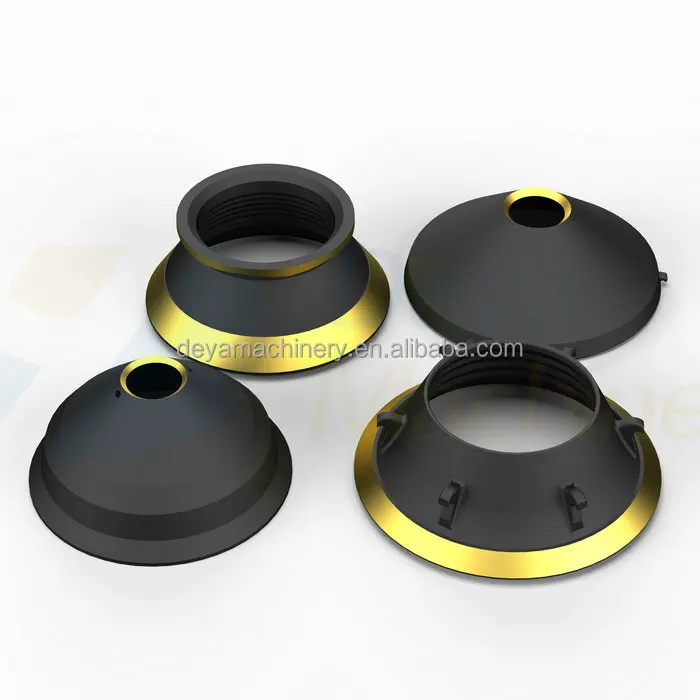 cone crusher wearing parts concave bowl liner and mantle for sale