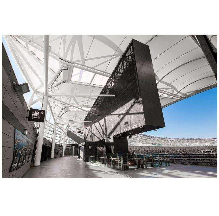 Customized Pvdf/Ptfe/Etfe membrane structure building sunshade mesh layout sports hall  stadium