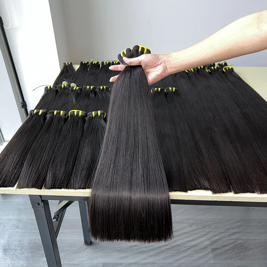 Wholesale Double Drawn Cuticle Aligned Human Hair Bundles Vendor, Super Double Drawn Raw Virgin Brazilian Hair Weave