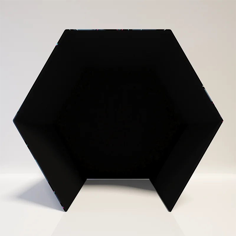 pillowcase backdrop hexagon enclosure 360 photo booth for theme party wedding events lights tunnel