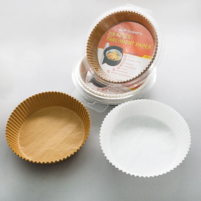 100pcs/bag Factory Price Heat Resistant Water Oil Proof Forros De Freidora Kitchen Baking Disposable Air Fryer Paper Liners