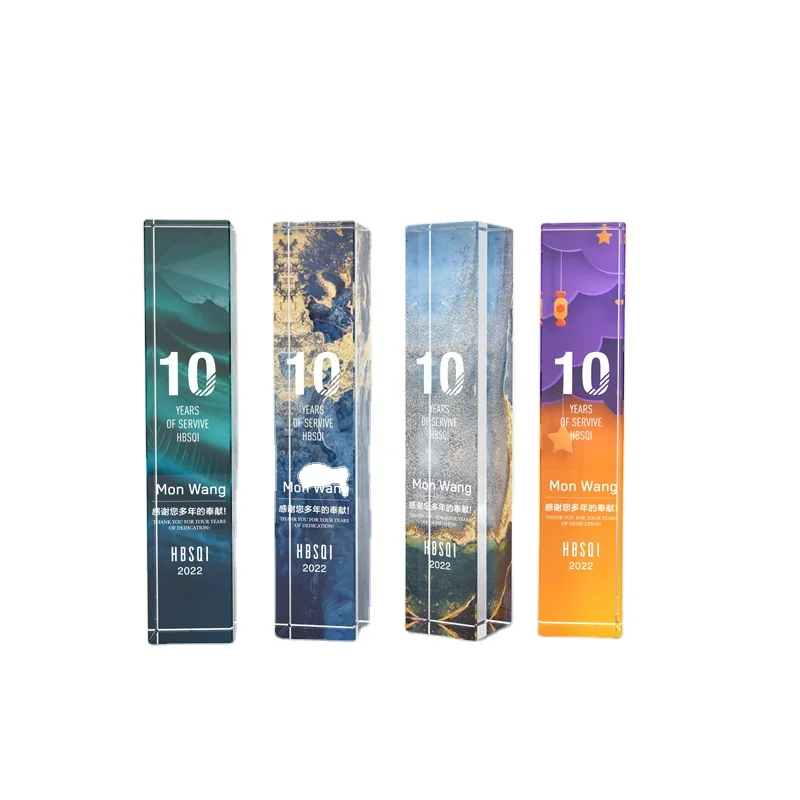 Manufacturers Direct Custom Crystal Glass Cube Trophy Champions League Award Souvenirs