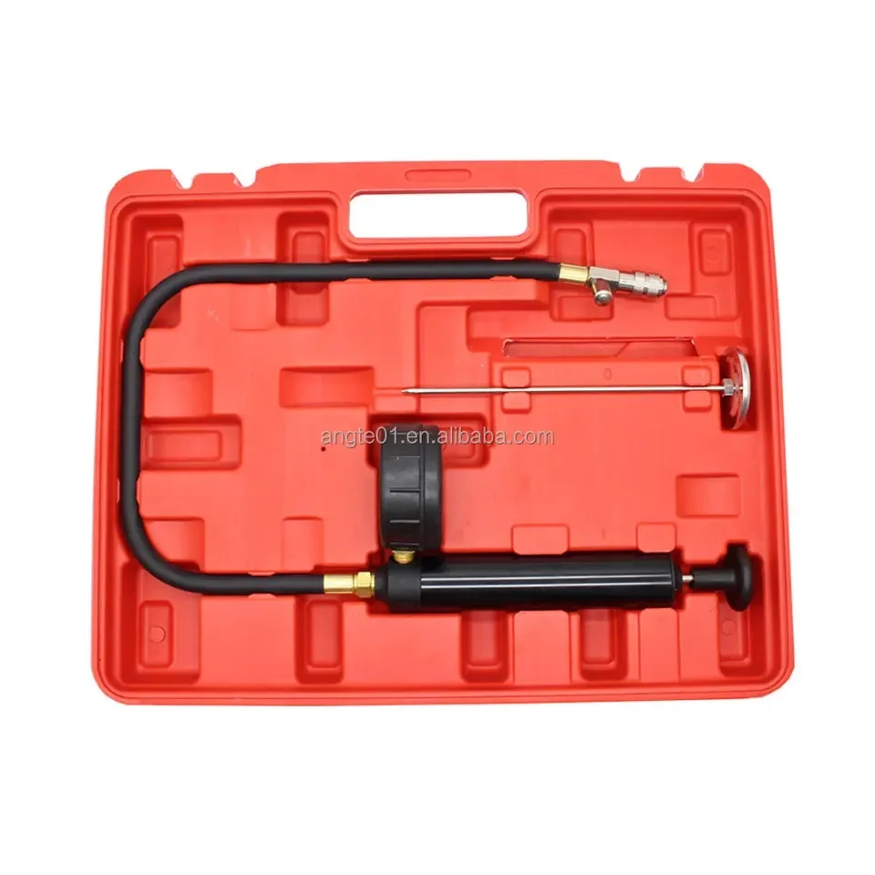 Good quality Universal 18 pcs Water Tank Pressure Tester kit radiator water tank Leak Detector For Auto Repair
