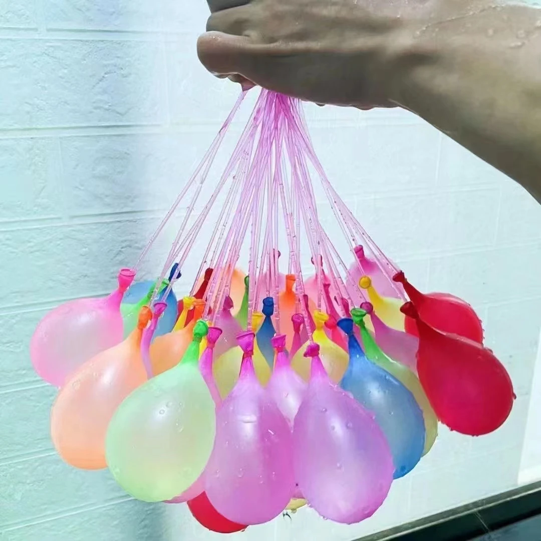 111pc/3bunch Balloon Twisting Water Filled Water Balloons Water Bombs Summer Beach Toys For Kids Games Party Decoration