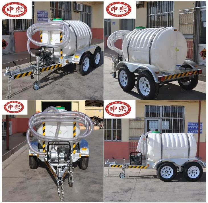 3000 liter car transport tandem axle water tank trailer for sales