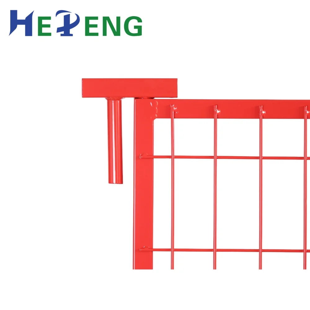 Canada Movable Galvanized and PVC Coated Temporary Fence Panel for Construction Site