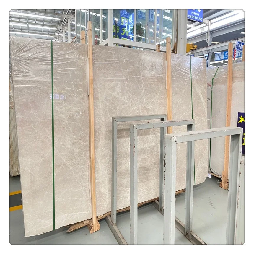 Modern grey marble Armanie pattern slabs with customize dimensions