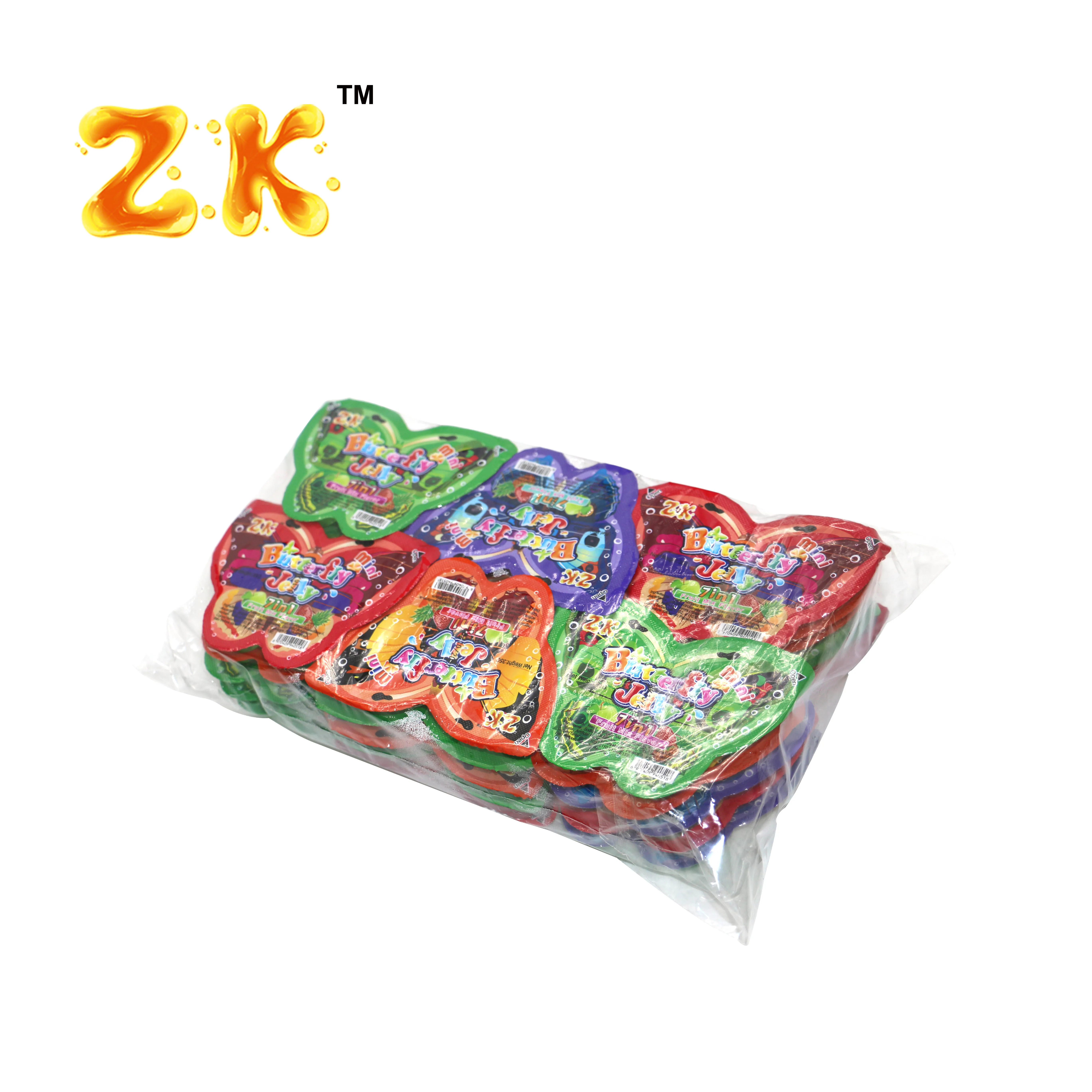 35g Mini Butterfly Shape Cartoon Jelly Cup Fruit Snack