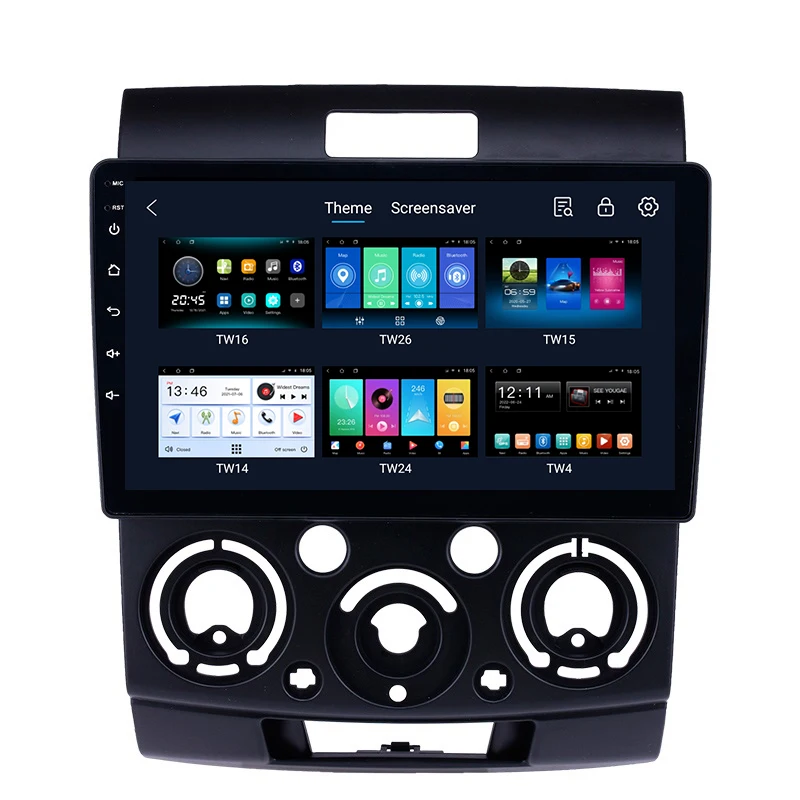 Double Din Android 10 GPS Navigation Car Radio For Ford Everest ranger Mazda BT-50 2006-2010 9 Inch Car Multimedia Player