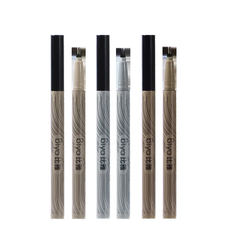 Biya Multipurpose Eyeliner And Eyebrow Pen Outline Lower Eyelashes And Lying Silkworm Extremely Fine Eyebrow Tint