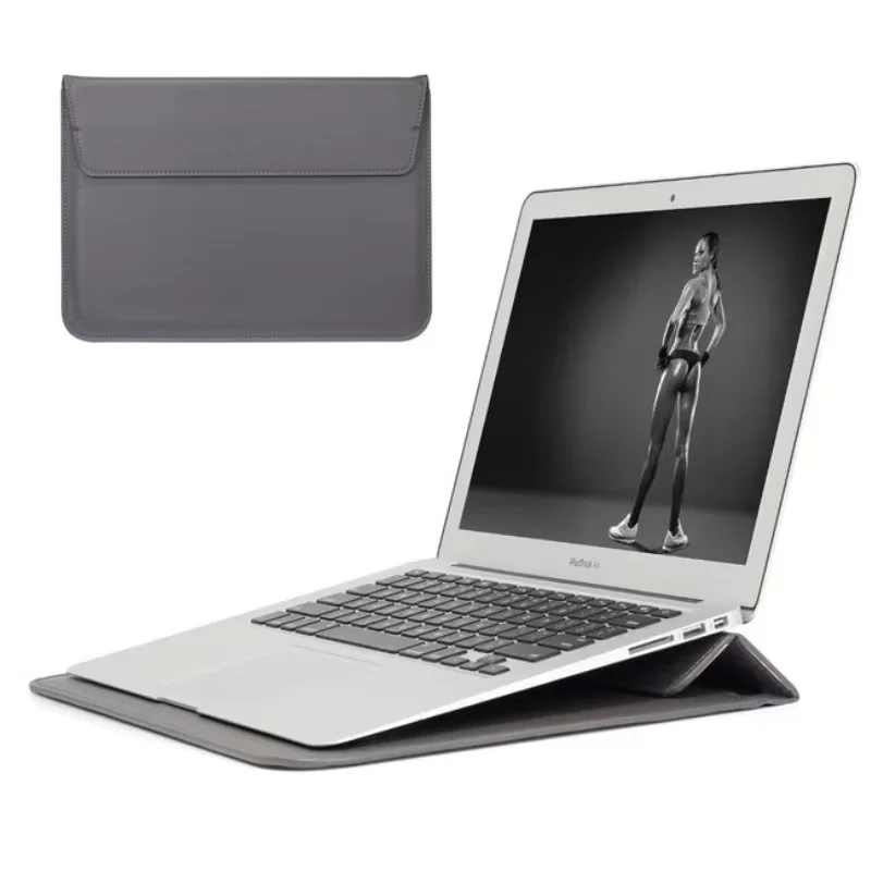 Горячая продажа PU кожаный чехол для ноутбука сумка Macbook M1 Air Pro Retina 13 14 15 дюймов Сумка с