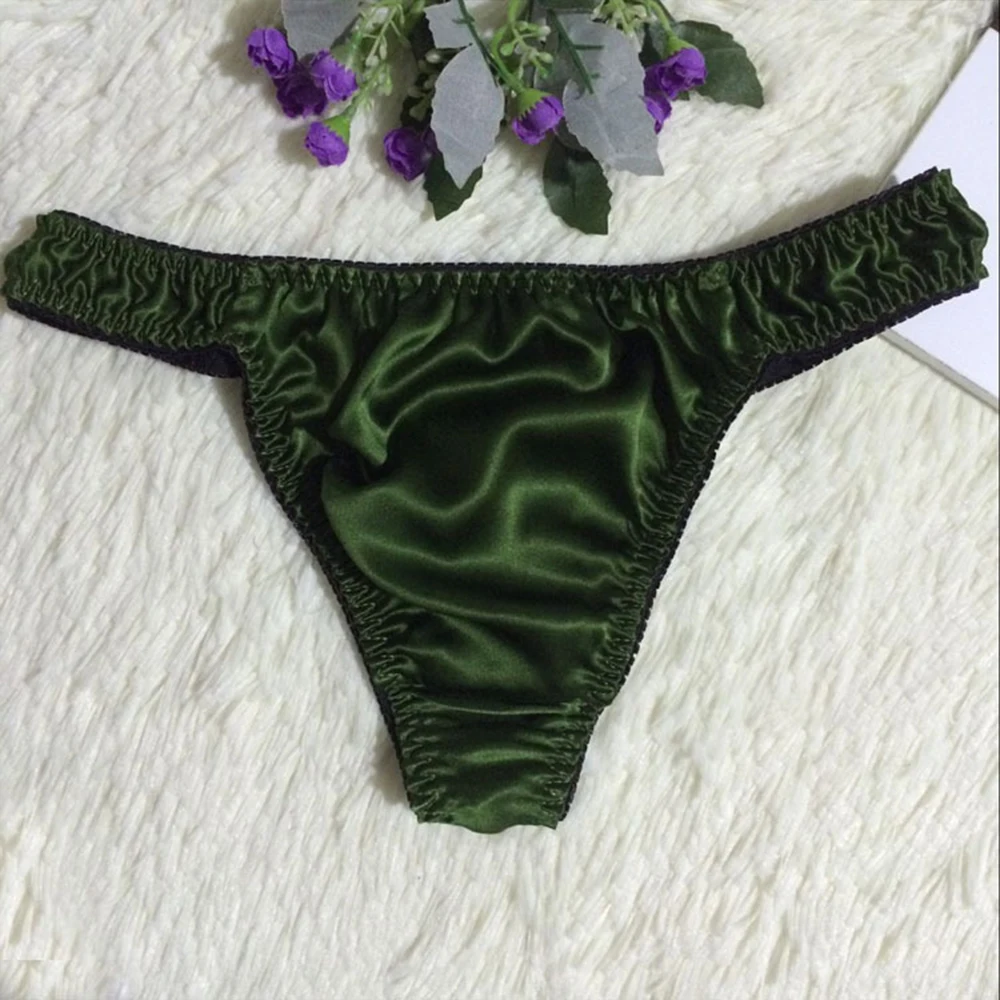 New Arrival Top Quality Sexy Thong for Men Wholesale Men Underwear 100% Mulberry Silk