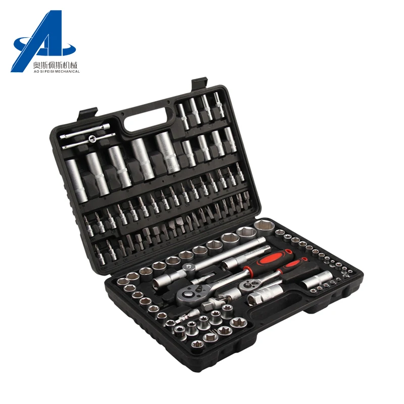 Professional Auto Car Mechanic Tool Set Ratchet Wrench Tools 1 2 Socket Set Maintenance Big Crv Tool Kit Set For Men