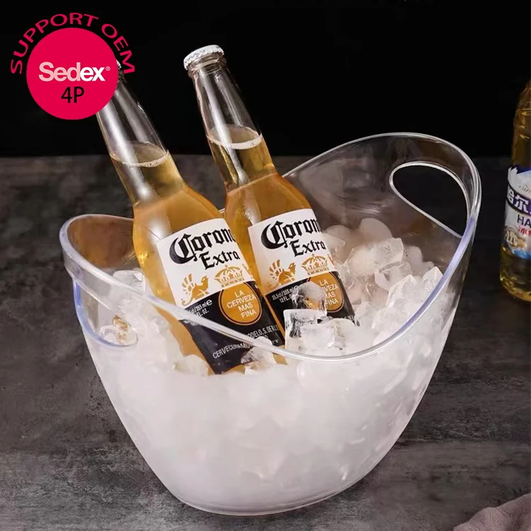 PS OEM rum plastic freeze buckets with handle