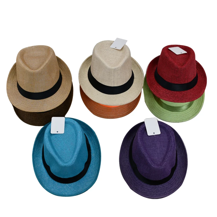 in stocks custom logo Autumn Wool Jazz Hat Panama Sombrero Women Felt Hats Man fedoras panama top hat