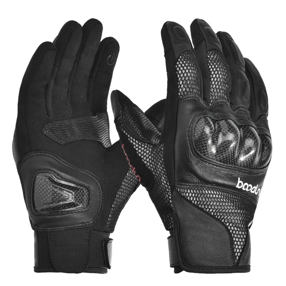 Custom Touchscreen Full Finger Knuckle Protection Anti Slip Motorcycle Racing Gloves