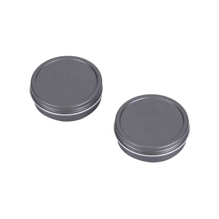 Wholesale Small Round Flat Cosmetic Box Metal Cream Jars Aluminium Tin Can