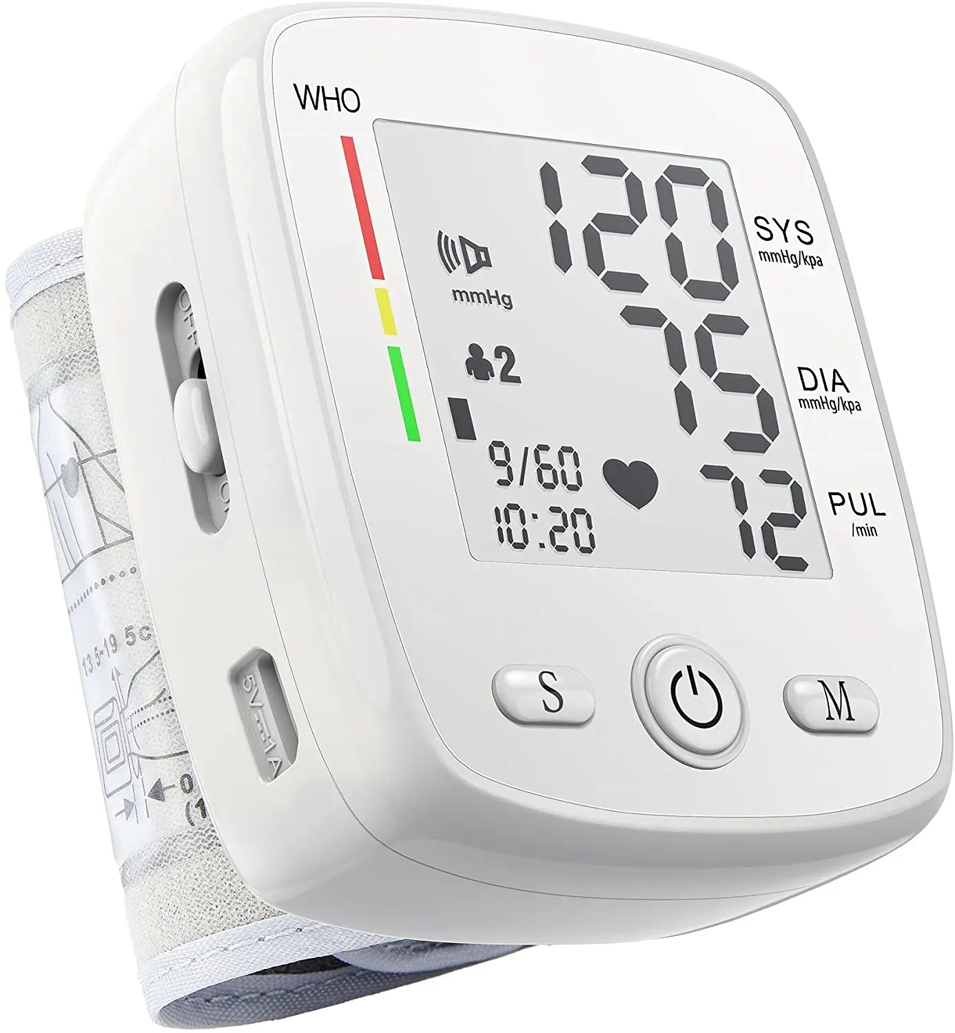 CE ISO a Blood Pressure Monitor Home Use Wrist Electronic Wireless Medical Tensiometer BP Machine Manufacturer OEM ODM