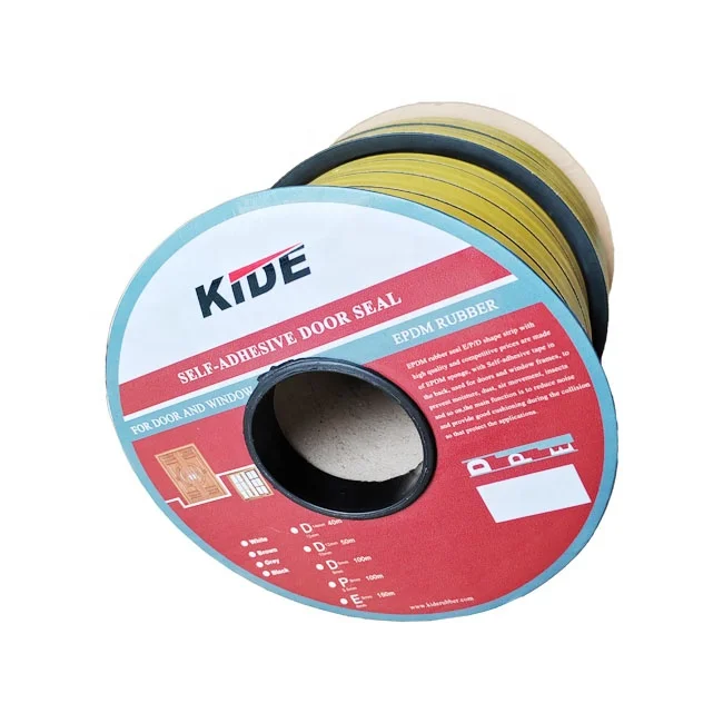 Soft D Shape  EPDM Rubber Foam Seal Strip for Door and Window