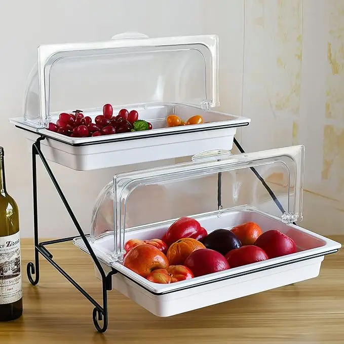 Plastic Clear Cookware Lid Cake Presentation Cover for Food Serving Dish Covers for Hotels and Restaurants