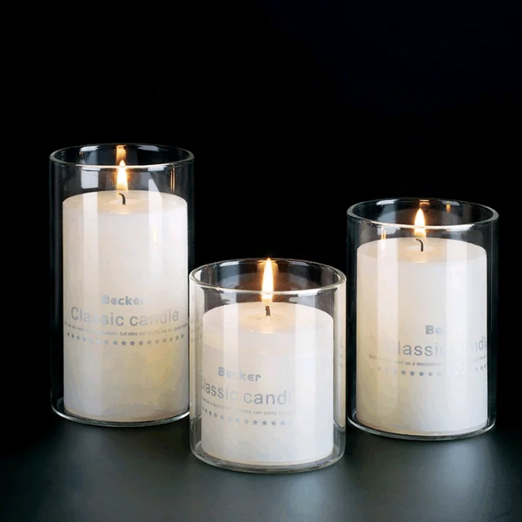 8 Oz 10 Oz 14 Oz Container White Thick Empty Frosted Glass Candle Jars With Cork Lid