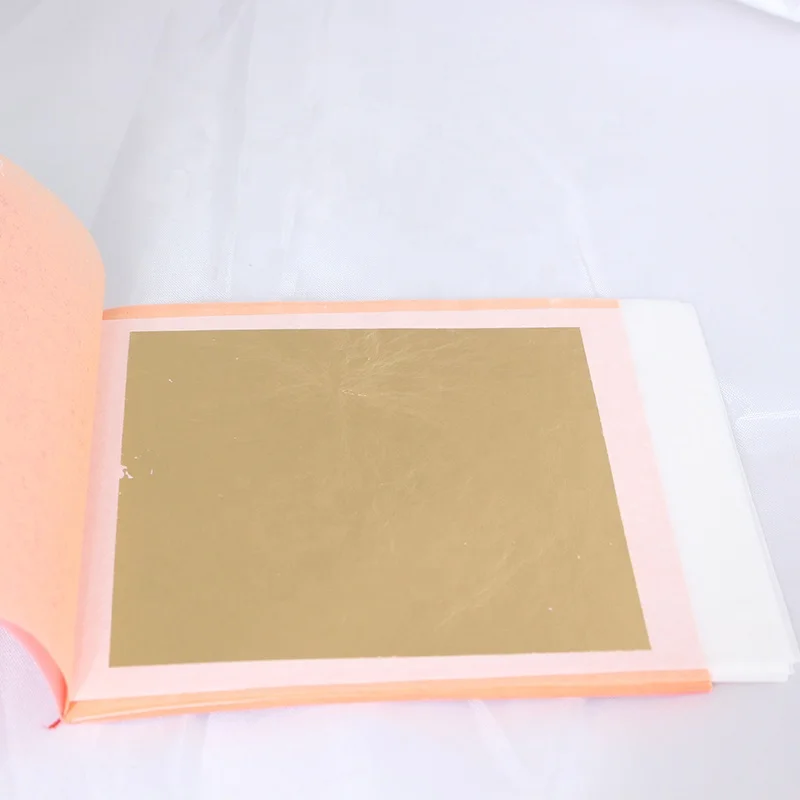 9.33*9.33 cm Pure Silver Leaf Foil 4.33*4.33cm Transfer gold leaves Edible Gold Leaf Sheets Paint