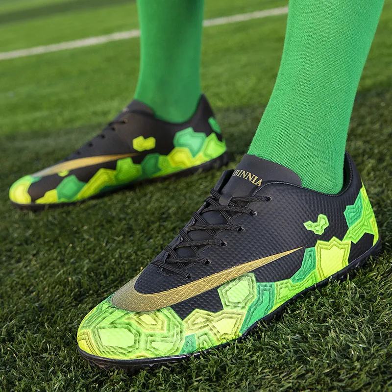 2020 пользовательский бренд мужские Мальчики Дети футбольные бутсы газон футбол обувь TF твердый корт кроссовки тренировочные дизайнерские футбольные бутсы